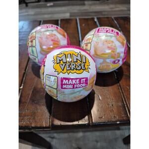 MGA Mini Verse Make It Mini Food New 2024 lot of 3